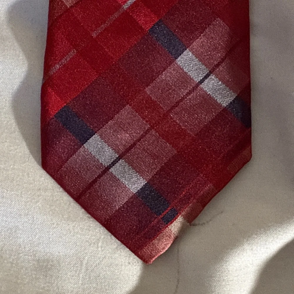 Hugo Boss Red Label Red Checkered Tie